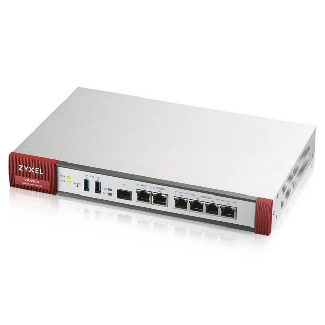 Zyxel VPN100 ZyWALL VPN Firewall, 100 Tunnels