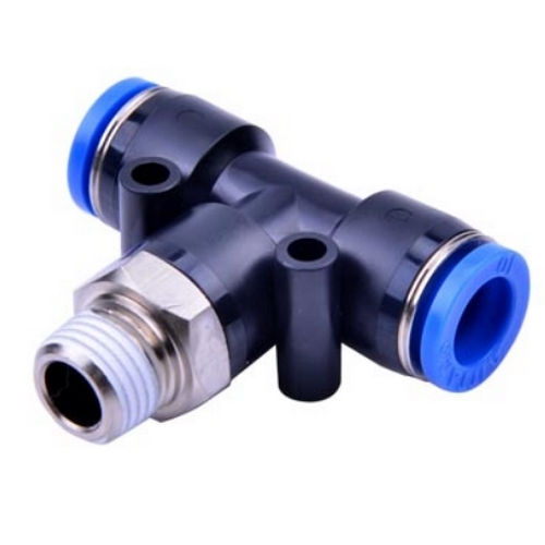 AirTAC X-S6-NPEB1/2-1/2 NPT 316 Stainless 1/2" x 1/2" Male Branch Tee