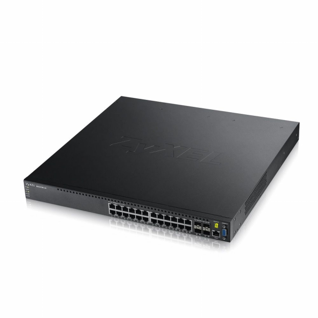 Zyxel XGS3700-24 GbE L3 Access Switch, 24-Port, 10GbE Uplink