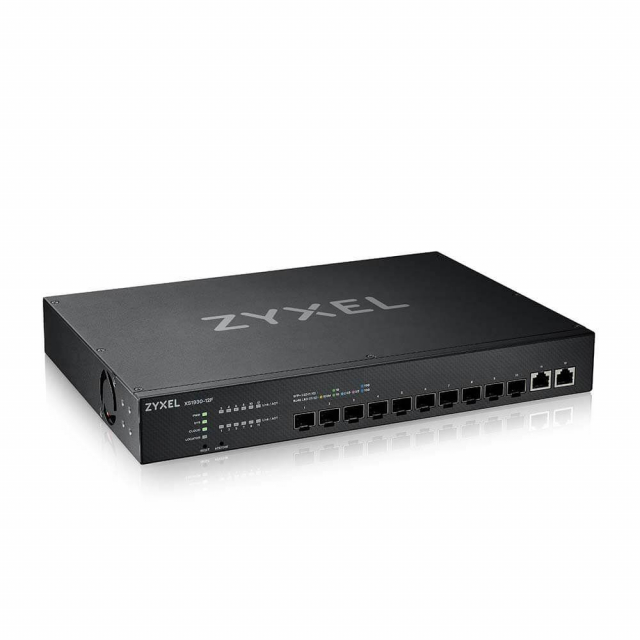 Zyxel XS1930-12F 10G Multi-Gigabit Lite-L3 Switch, 12-Port, Fiber
