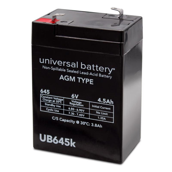 UPG 4.5 Ah 6 V Lead Acid Automotive Battery (Pack of 2)