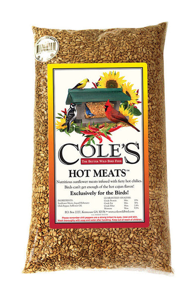 Cole's Hot Meats Assorted Species Sunflower Meats Wild Bird Food 20 lb (Pack of 2)